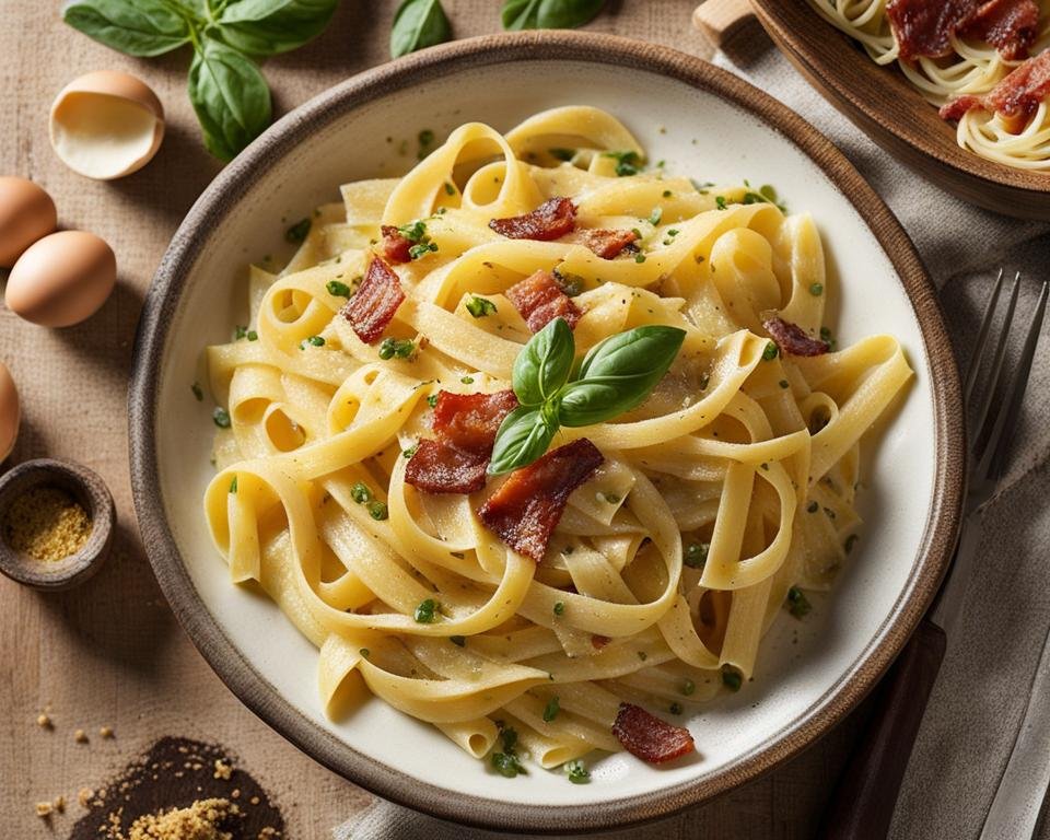 origen pasta carbonara