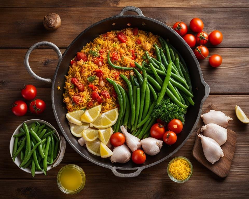 paso a paso paella valenciana