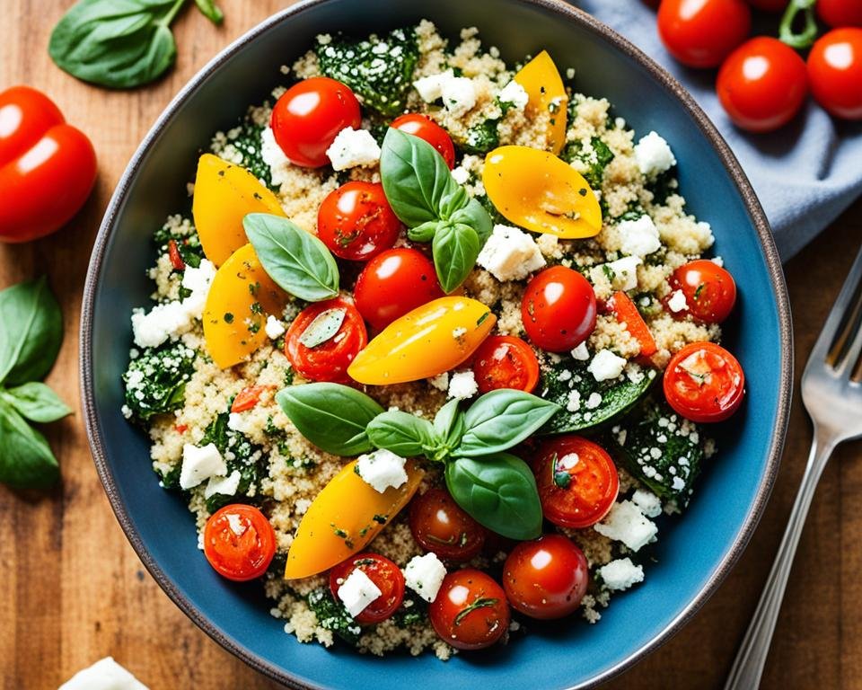 recetas  Ensalada de Quinoa con Vegetales Asados