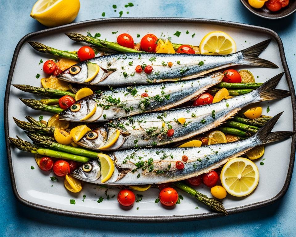 sardinas asadas al limón